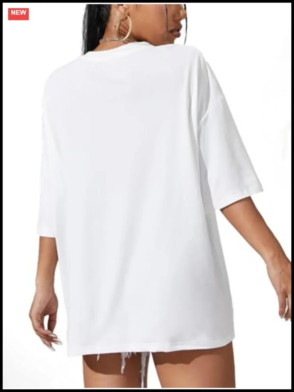 Oversized Graphic Tee Women Summer Casual Vintage Soft Cotton T-Shirt